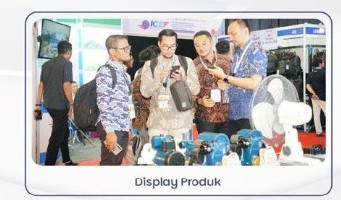 Display Produk di booth pameran ICEF